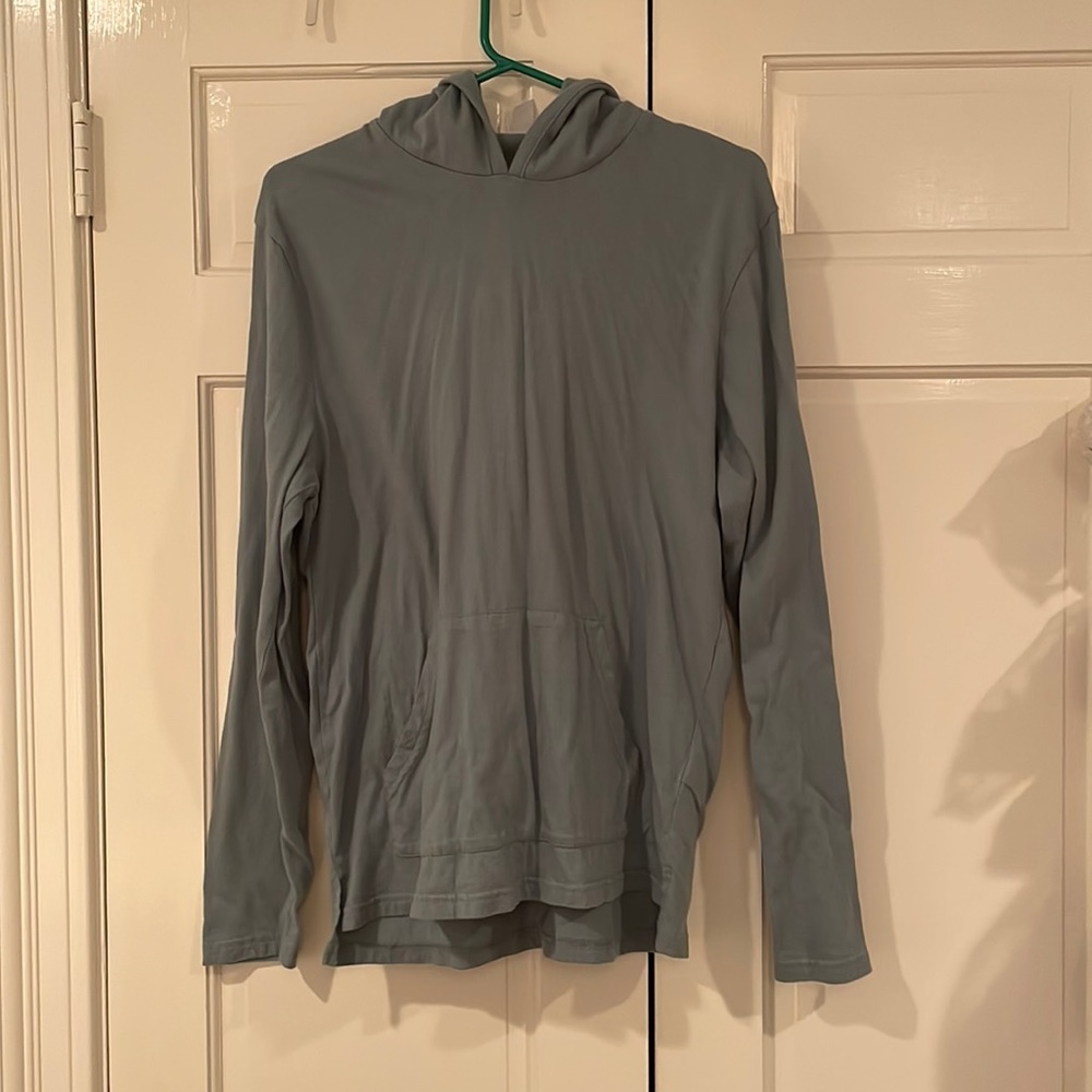 Grey/green hoodie